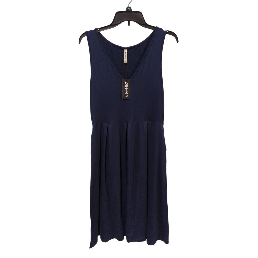 24/7 Comfort Sleeveless Dress, Blue, M